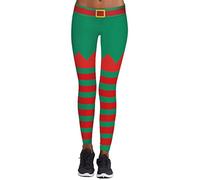 Imbry Women's Christmas Costume Leggings Workout Running Tights Yoga Pants (L/XL,08)