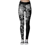 Imbry Women's Christmas Costume Leggings Workout Running Tights Yoga Pants (S/M,021)