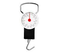 IMBTECH, Black Manual Luggage Scale Include Hook Weight And 1 Meter Measure Portable For Weighing Accurate Suitcases Handbags Bags Weighs Up To 32kg Tape Ideal Home Airport Traveling Bags (1pcs)