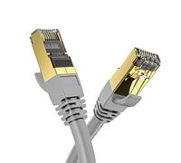 IMBTECH Cat 8 Ethernet Network Cable, High-Speed 40gbps, Round Gigabit Network Lan Cable Rj45, Gold Plated, Wires Internet Patch Cable, Ethernet Lan Cable, Gigabit Internet Cable (3M, GREY)