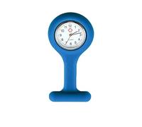 IMBTECH Fob Watch for Nurse Doctor Paramedic Medical Silicone Brooch Fob Watch -Unisex Multi-Function Infection Control Design -Health Care, Pendant Pocket Watch (Light Blue)