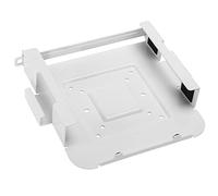 IMC03 Steel Mac Mini Mount -Compatible Wall/Under-desk/LCD Arm Bracket Mounting Enclosure w/Anti-theft Security Bar White