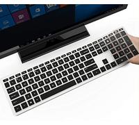imComor Silicone Keyboard Cover for HP Pavilion 27/24 All in One PC, Wireless Keyboard Combo 800, Black