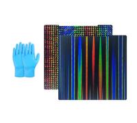 Imdinnogo 3D Printer Platform H1H Build Plate for Original Prusa MK3 MK3S MK4: 253.8x241mm Double-Sided Smooth Multi Colored Flexible Removable Spring Steel Plate(Light Beam+ Phantom) BCZAMD