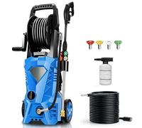 Imdot 5000PSI Electric Pressure Washer 2025 2.8GPM High Power Washer with 4 Pressure Nozzle and Soap Bottle for Home, Car Washing, Fence Cleaning, Patio (Blue)