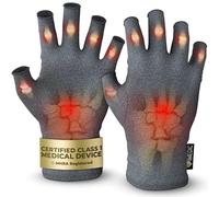 iMedic Arthritis Gloves for Men & Women - Class 1 Medical Device - MHRA Registered - Large Fingerless Compression Gloves for Everyday Use - Relieve Arthritis Pain & Improve Mobility - Grey