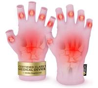 iMedic Arthritis Gloves for Men & Women - Class 1 Medical Device - MHRA Registered - Medium Fingerless Compression Gloves for Everyday Use - Relieve Arthritis Pain & Improve Mobility - Pink