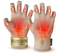 iMedic Arthritis Gloves for Men & Women - Class 1 Medical Device - MHRA Registered - Small Fingerless Compression Gloves for Everyday Use - Relieve Arthritis Pain & Improve Mobility - Cream