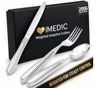 iMedic Weighted Utensils for Unsteady Hands, 3-Piece Set with Gift Box