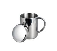 IMEEA 13.5oz/400ml Camping Mug Coffee Mug Cup Double Wall Stainless Steel Drinking Mug with Lid for Home Office Camping Picnic