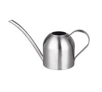 IMEEA 33oz/1L Indoor Watering Can Stainless Steel Bonsai Watering Can with Long Spout Watering Jug for House Plants Garden Flower (Silver)