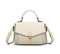 imeetu Genuine Leather Crossbody Bag for Women, Tote Bag Removable Shoulder Strap, Beige, M