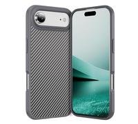 IMEIKONST Compatible with Apple iPhone 2025 Air Case, Carbon Fiber + TPU Bumper Skin-Friendly Magnetic Slim Shell, Anti-Slip Anti-Scratch Anti-Fingerprint Cover for iPhone 2025 Air. Grey TXW