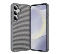 IMEIKONST Compatible with Apple Samsung Galaxy S23 Plus Case, Carbon Fiber + TPU Bumper Skin-Friendly Magnetic Slim Shell, Anti-Slip Anti-Scratch Anti-Fingerprint Cover for Samsung S23 Plus. Grey TXW