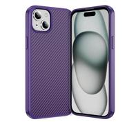 IMEIKONST Magnetic Case for iPhone 13, Carbon Fiber + TPU Bumper Skin-Friendly Thin Shell, Wear Resistant Anti-Slip Anti-Scratch Shockproof Protective Cover for iPhone 13. Purple TXW