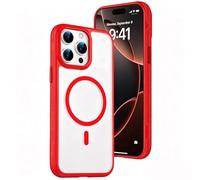 IMEIKONST Magnetic for Apple iPhone 15 Pro Max Case, Red FGCH