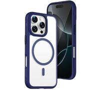 IMEIKONST Magnetic for iPhone 16 Pro Phone Case, Blue FGCH | Compatible with MagSafe, Translucent Matte Cover, Built-in Magnets, Soft TPU Bumper Shockproof, Military Grade Protection