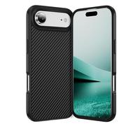 IMEIKONST Phone Case for iPhone 17 Air, Carbon Fiber + TPU Bumper Skin-Friendly Magnetic Lightweight Shell, Wear Resistant Anti-Slip Anti-Scratch Shockproof Cover for iPhone 17 Air. Black TXW