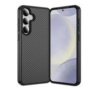 IMEIKONST Phone Case for Samsung Galaxy S23 Plus, Carbon Fiber + TPU Bumper Skin-Friendly Magnetic Lightweight Shell, Anti-Slip Anti-Scratch Shockproof Cover for Samsung S23 Plus. Black TXW