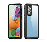 IMEIKONST Samsung Galaxy A72 IP68 Waterproof Case, Heavy Duty Front and Back Cover Full Body 360° Protective Shockproof Underwater Dustproof Armor Phone Case for Samsung A72. Black FS
