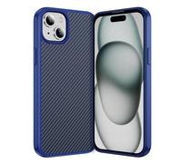 IMEIKONST Slim Case for iPhone 12, Carbon Fiber + TPU Bumper Skin-Friendly Magnetic Shell, Wear Resistant Anti-Slip Anti-Scratch Shockproof Protective Cover for iPhone 12. Dark Blue TXW