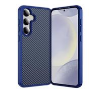 IMEIKONST Slim Case for Samsung Galaxy S23 Plus, Carbon Fiber + TPU Bumper Skin-Friendly Magnetic Shell, Wear Resistant Anti-Slip Anti-Scratch Shockproof Cover for Samsung S23 Plus. Dark Blue TXW