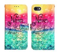 IMEIKONST Wallet Case Compatible with iPhone 16e with Card Slots Holder, 3D Cute Design Kickstand Magnetic Closure PU Leather TPU Bumper Shockproof Cover for iPhone 16e. Dreaming YB