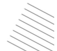 iMeistek 304 Stainless Steel Round Rods,305mm Length Diameter 1mm Solid Stainless Steel Metal Round Shaft Rod Bar for DIY Crafts（8PCS ）