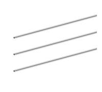 iMeistek 304 Stainless Steel Round Tubes, 6mm OD 0.8mm Wall Thick 300mm Length Seamless Stainless Steel Tube for Industry Machinery, DIY Crafts (3PCS)
