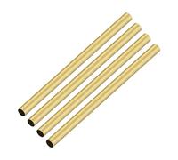 iMeistek 4Pcs Brass Tube, 5mm OD x 0.2mm Wall Thickness 200mm Length Seamless Round Pipe Tubing for Gardening Decoration,DIY Crafts