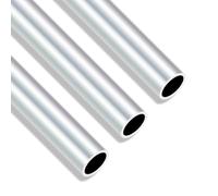 iMeistek 6063 Aluminium Round Tubes, 18mm OD 15mm ID 300mm Length 1.5mm Wall Seamless Straight Aluminium Tubing Pipe(3PCS)