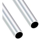 iMeistek 6063 Aluminium Round Tubes, 26mm OD 22mm ID 400mm Length Seamless Aluminium Tubes for DIY Model, Industrial,Decorative (2PCS)
