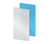 iMeistek 6063 Aluminium Sheet with Protective Film on Both Sides, 300mm x 150mm x 0.8mm Wall Thick Square Aluminium Plate (2 PCS)