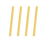 iMeistek Brass Rod,5mm Diameter 100mm Length Straight Round Brass Rods for Lathe Bar Stock,DIY Crafts(4PCS)