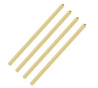 iMeistek Brass Tube, 3.5mm OD x 1mm Wall Thickness 200mm Length Brass Round Pipe Tubing for DIY Crafts (4PCS)