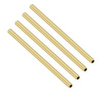 iMeistek Brass Tube, 4.5mm OD x 0.5mm Wall Thickness 200mm Length Seamless Copper Tubes Pip for DIY Crafts (4PCS)