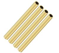 iMeistek Brass Tube,9mm OD x 1mm Wall Thickness 200mm Length Round Brass Tubes for DIY Crafts (4PCS)