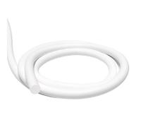 iMeistek Silicone Foam Seal Strip 12 mm Dia x 2 m, Round Silicone Sponge Rubber Weather Stripping Cord for Door and Window, Backer Rod, DIY Gasket, White