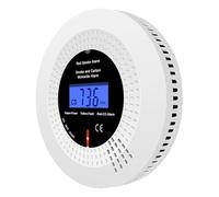 iMeistek Wireless Interlinked Smoke and Carbon Monoxide Alarms for Home, Combination Smoke and CO Alarm Detector with LCD Display,10-Year Lifespan, Replaceable Battery,1PCS