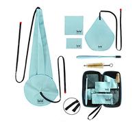 Imelod Saxophone Cleaning kit with Case for Alto Tenor Clarinet Flute and other Wind & Woodwind Struments Including Sax Cleaning Cloth(4pcs),Mouthpiece Brush(Light Blue)