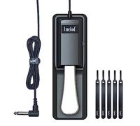 Imelod Sustain Pedal Universal for Yamaha Casio Roland Korg Behringer Moog Piano Midi Electronic keyboards - - Universal Foot Pedal Black
