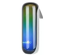 IMENSO Portable Bluetooth Speaker - Clear Sound, RGB Lights Sync to Music, IPX5 Waterproof, 3H Playtime, 360° Stereo Sound for Hiking, Cycling, Outdoor (Cloud Grey)