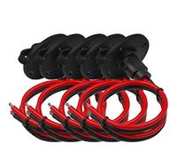 iMESTOU 5PCS SAE Plug Solar SAE Socket Weatherproof Sidewall Port DIY Cord, 12AWG SAE Cable Quick Disconnect Solar Panel Mount for Motorcycle Solar Generator Battery Chargers