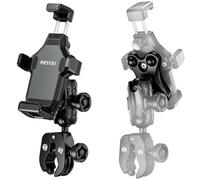 iMESTOU Anti-vibration Motorcycle Phone Mount, 1" Ball Handlebar Stem Phone Holder Anti-theft and 360°Rotation Fits for 4.7"-7.2" Cellphones with max Thickness 16mm
