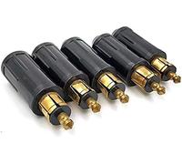 iMESTOU DIN Male Plugs European 12v Cigarette Lighter Adapter Connectors (5PCS)