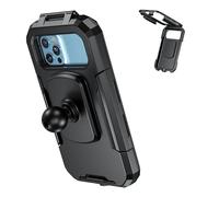 iMESTOU Waterproof Motorcycle Phone Mount IP66 with 1" Ball Head 360° Rotation Fits for RAM B Size Accessories, Suitable for 5.5"-6.8" Smartphones with Max. Thickness 0.43"(Size L)
