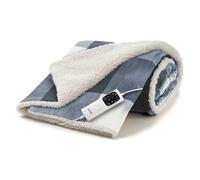 Imetec Heated Blanket ADAPTO Warm Plaid Grey
