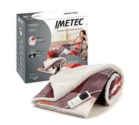 Imetec Warm Plaid Tartan Festival, Heated Blanket, Soft Electric Blanket, 160 x 120 cm, Low Consumption, Adapto Technology, Safety Device, Fast Heating, 6 Temperature, Washable