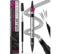 iMethod Eyebrow Pen - Eyebrow Pencil Magical 2-in-1 Eye Brow Pencils for Women with 4-Fork-Tip & Precise Brush-Tip Create Natural Hair-Like Brows, Last All-Day, Microblading Eyebrow Pen, Black