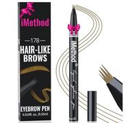 iMethod Eyebrow Pen - Eyebrow Pencil with Micro 4-Fork Tip, Microblading Eyebrow Pen for Natural Hair-Like Brows, Long-Lasting Eye Brow Pencils for Women, Smudge-proof, Light Brown